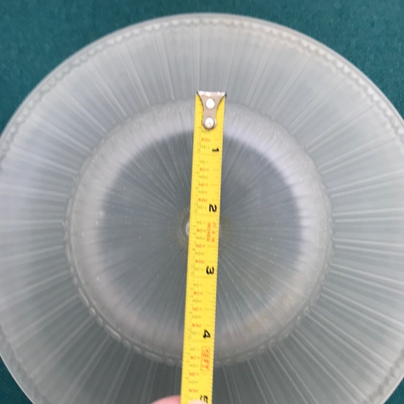 Vtg Large Ribbed Satin White Glass Industrial Cone Light Shade LAMP SHADE - Picture 6 of 7